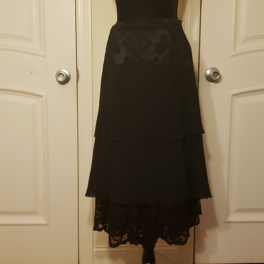Vintage Cavalli Wool and lace skirt